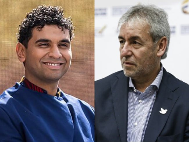 Rep. David Racero y Jorge Eduardo Londoño, director del SENA.