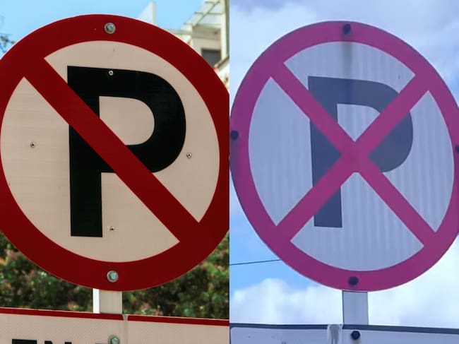 Prohibido parquear y prohibido parquear y detenerse. Fotos: Getty Images y redes sociales.