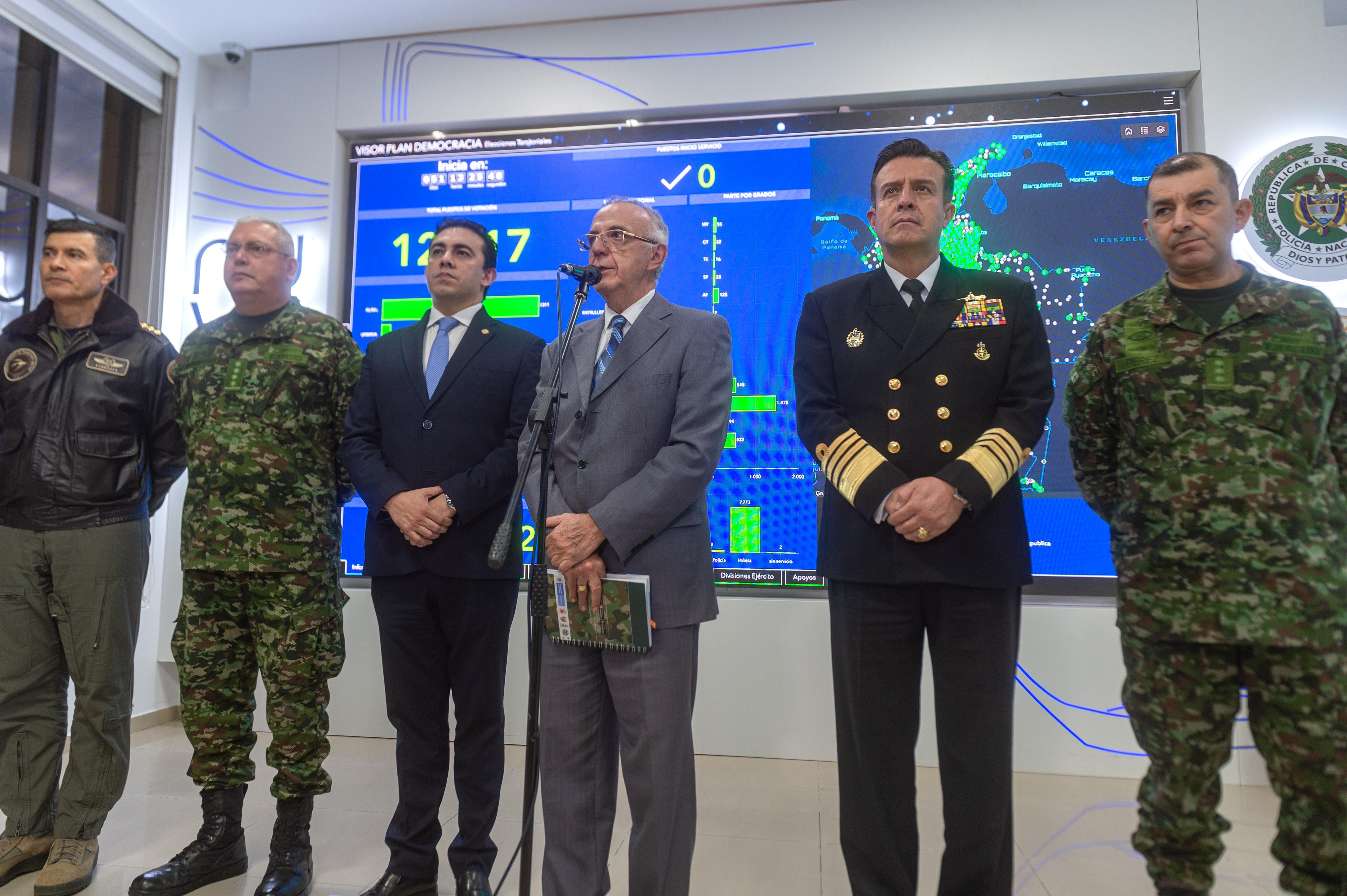 Comisión Intersectorial para la Respuesta Rápida a las Alertas tempranas. Cortesía: MinDefensa.