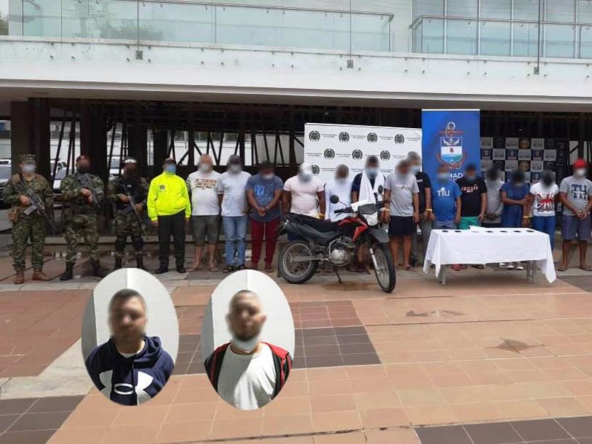18 presuntos integrantes del Clan del Golfo capturados en el Caribe