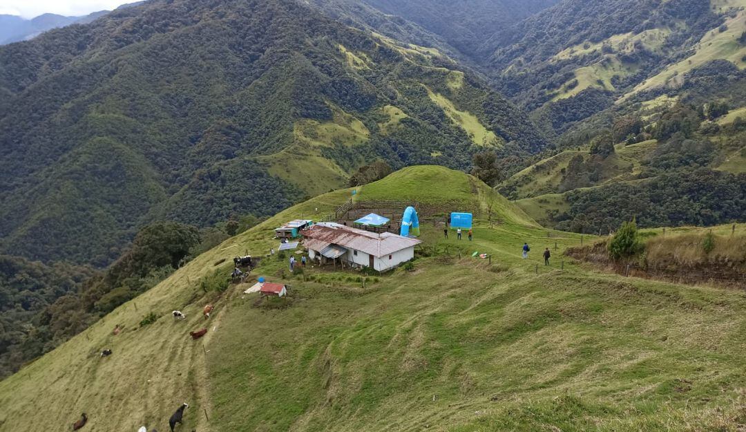 Finca La Virginia, de la vereda Camino Nacional, de Salento, Quindío