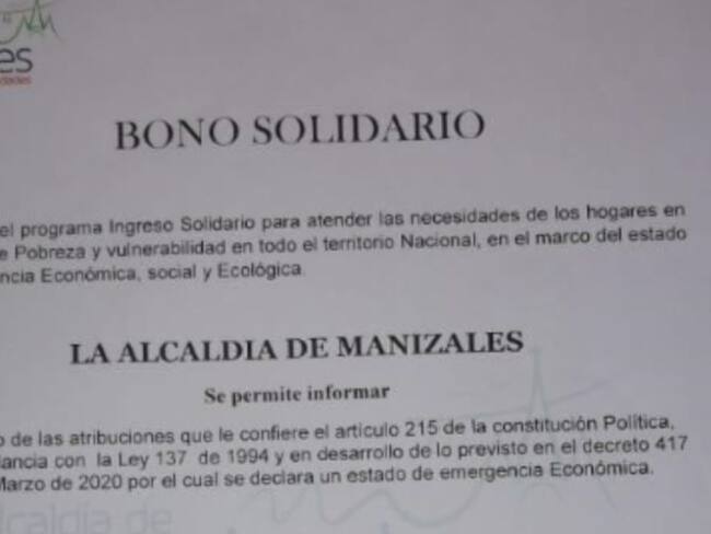 Alcaldía desmiente información sobre entrega de bonos de Ingreso Solidario