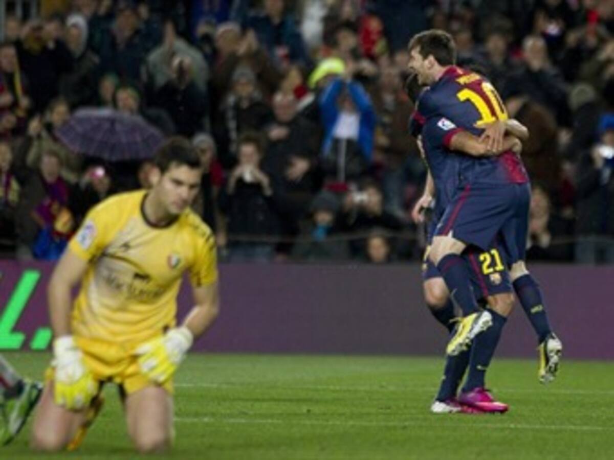 Messi es imparable, hizo cuatro de los cinco que recibió Osasuna por parte de Barcelona