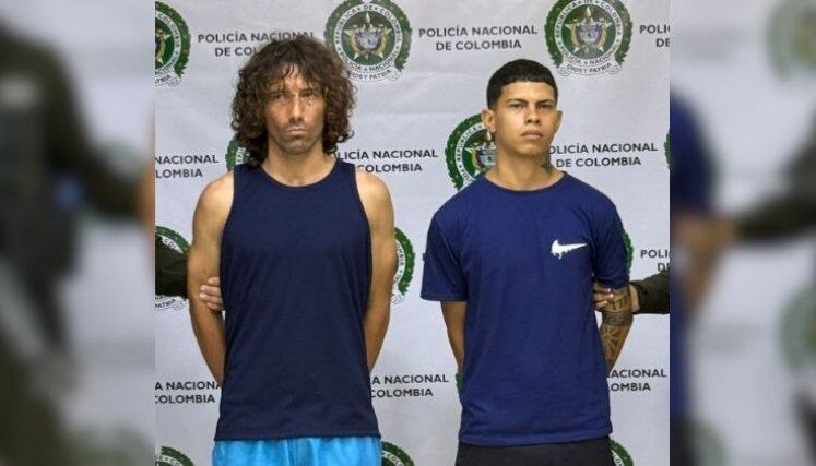 Alias "Cirujano" y alias "El Flaco" capturados en Cúcuta / Foto: Policía Metropolitana de Cúcuta