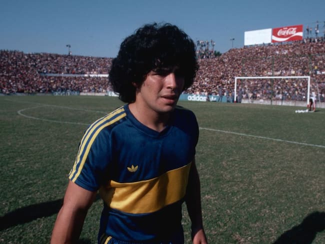 Diego Armando Maradona con Boca Juniors en 1981