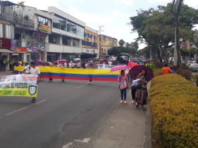 En calma transcurrió marcha de los maestros en Ibagué