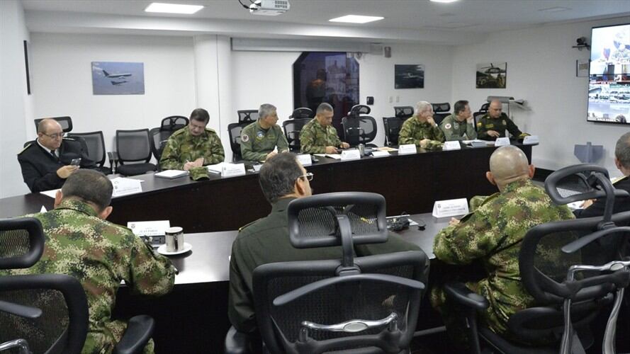 Cúpula militar. Foto: Colprensa