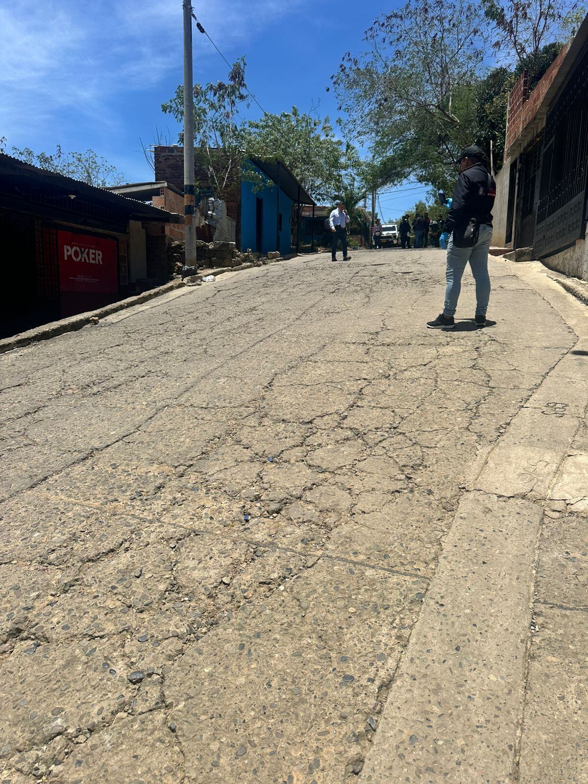 Asesinato en el barrio El Progreso. / Foto: Cortesía.