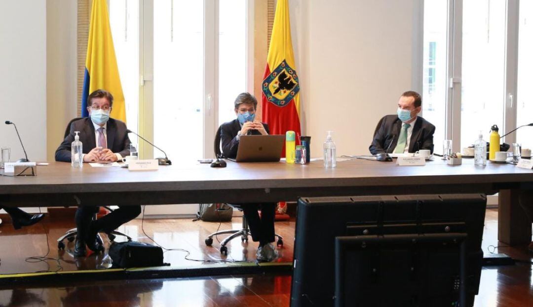 Reunión entre la alcaldesa Claudia López y el ministro Fernando Ruiz 