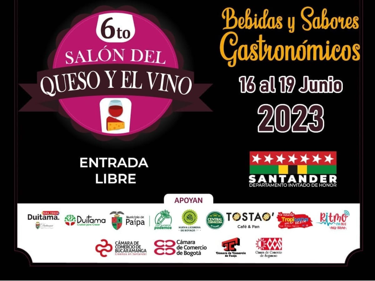 Duitama celebrará la séptima edición del Salón del Queso y el Vino: más de 160 expositores