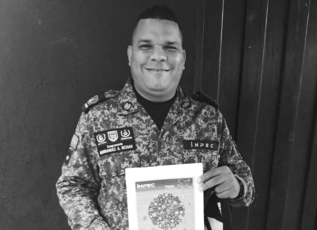 José Richard Hernández, dragoneante del Inpec.