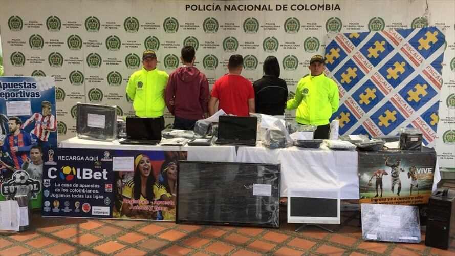 Golpe a las apuestas deportivas ilegales. Foto: Policía Nacional