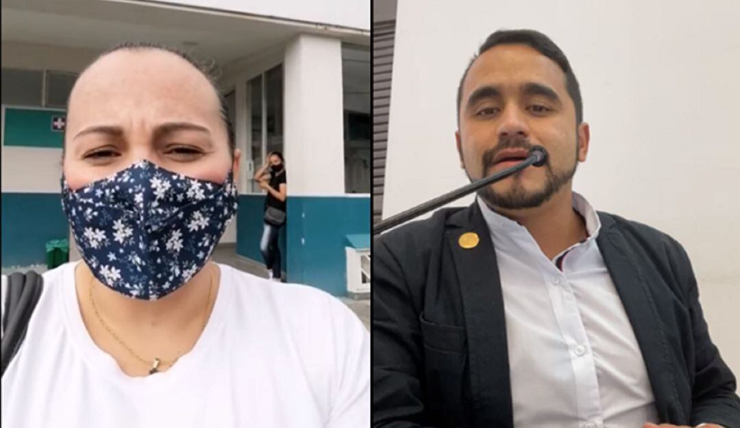 Olga Piedad Cárdenas Patiño, presidente de ASUCOM - Christian Pérez Holguín, concejal de Manizales