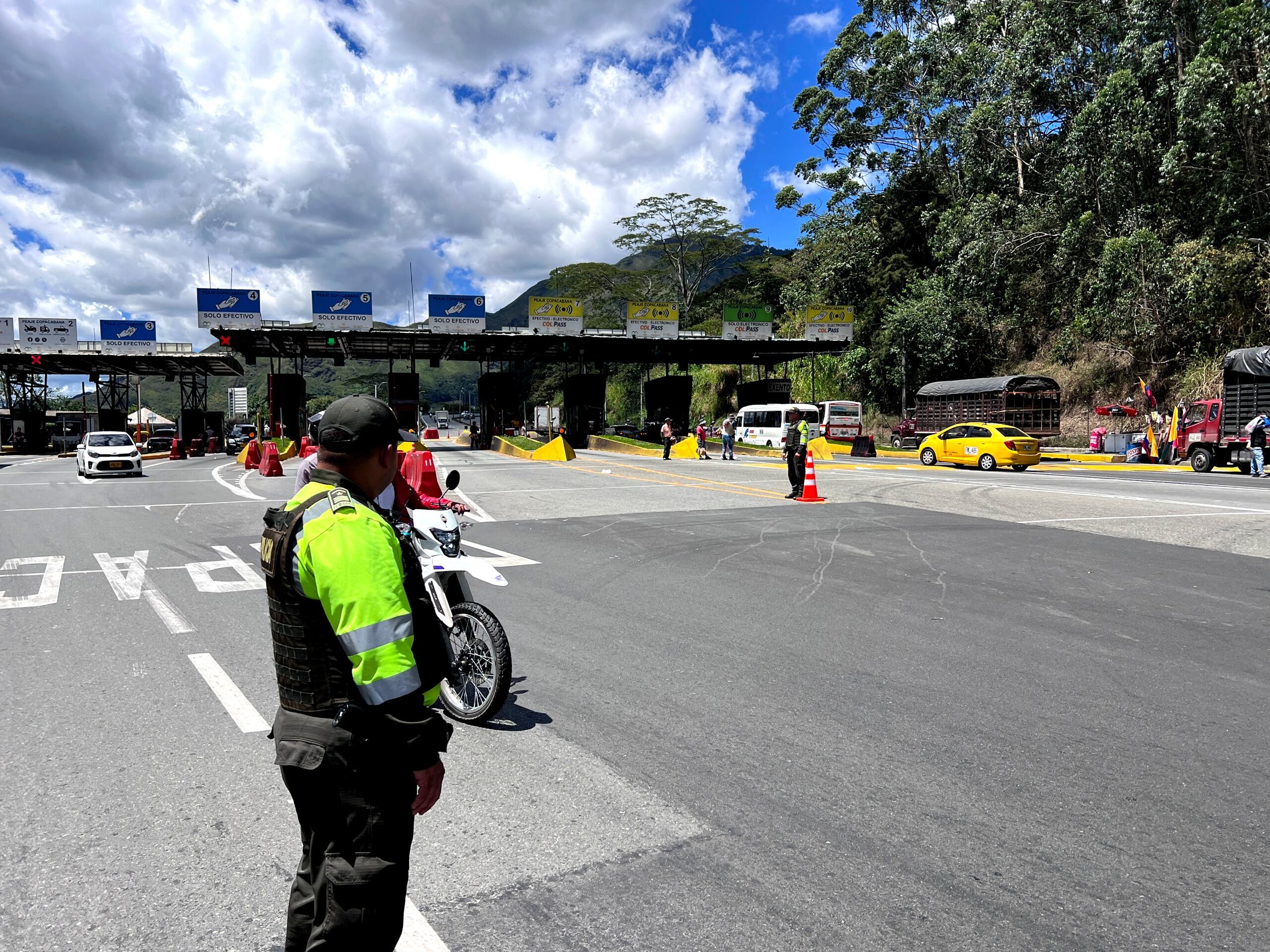 Control de vías en Antioquia. Foto: Cortesía, Policía de Antioquia