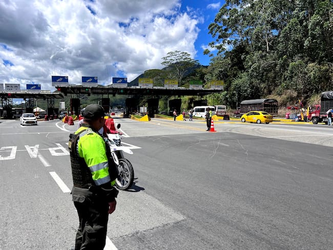 Control de vías en Antioquia. Foto: Cortesía, Policía de Antioquia