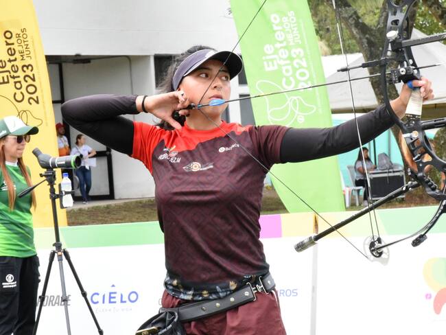 Mariana Rodríguez Robayo se colgó la medalla de plata en los Juegos Nacionales para Boyacá en Tiro con Arco. / Foto. Cortesía