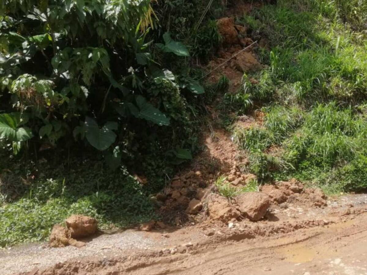 Habitantes de Bocacanoa, Dosquebradas, temen por riesgo de emergencia
