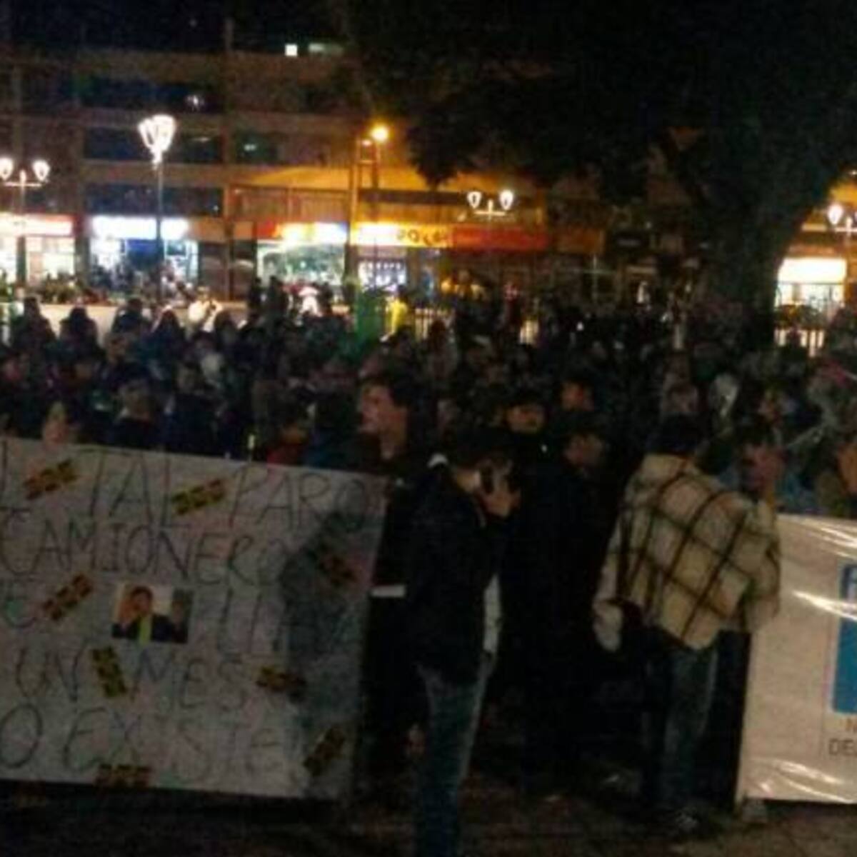 Familiares de camioneros y campesinos hicieron cacerolazo en Duitama, Boyacá