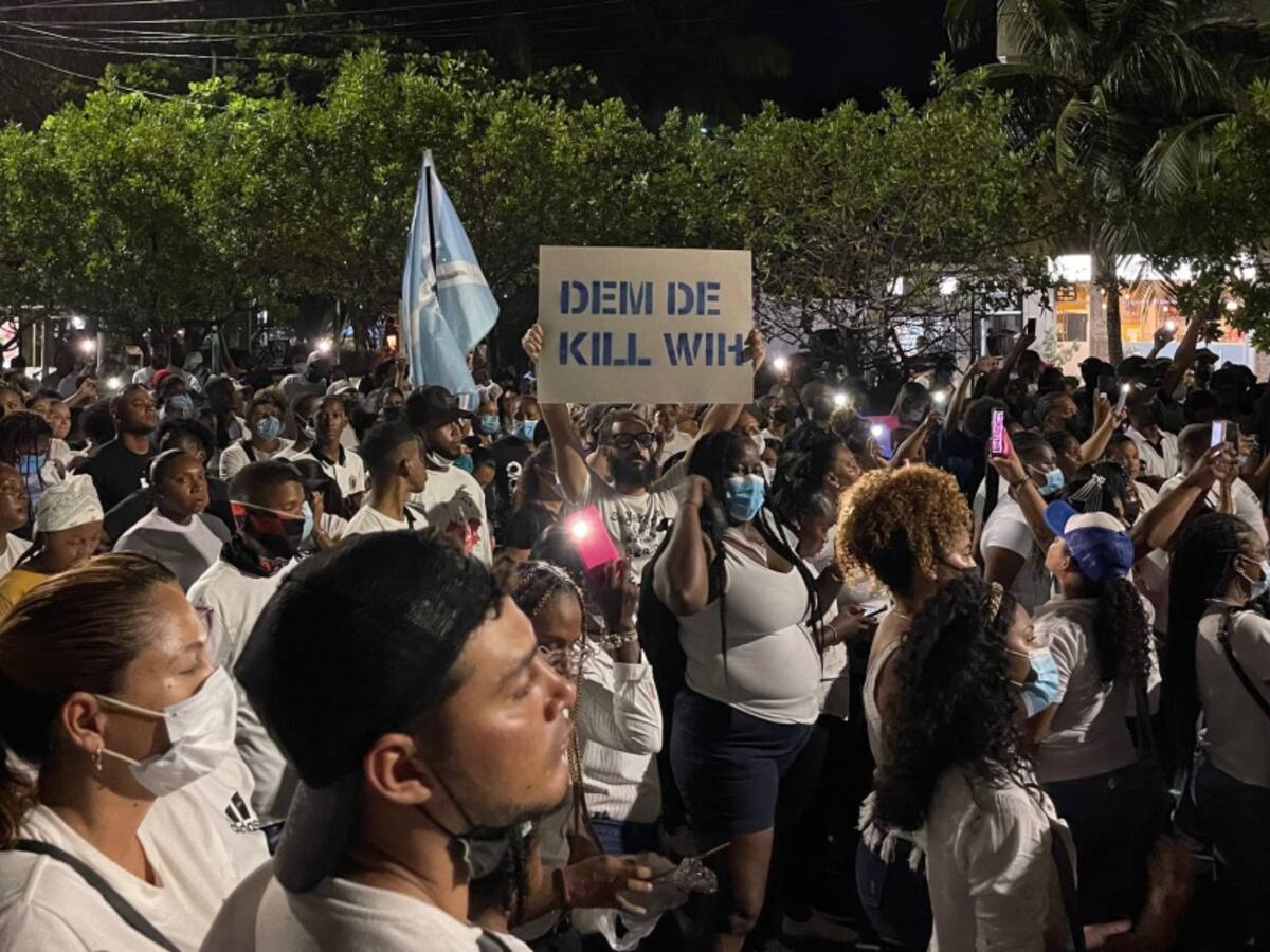 Protestas en San Andrés por crimen del reconocido artista "Hety"