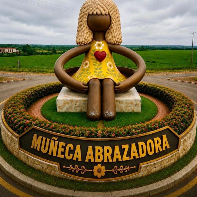 Muñeca abrazadora un homenaje a los desaparecidos que se levantará en Cúcuta / Foto Cortesía