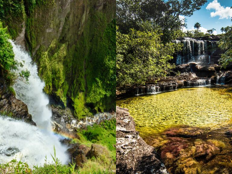 Río y cascada de Colombia. (Foto: Getty Images)