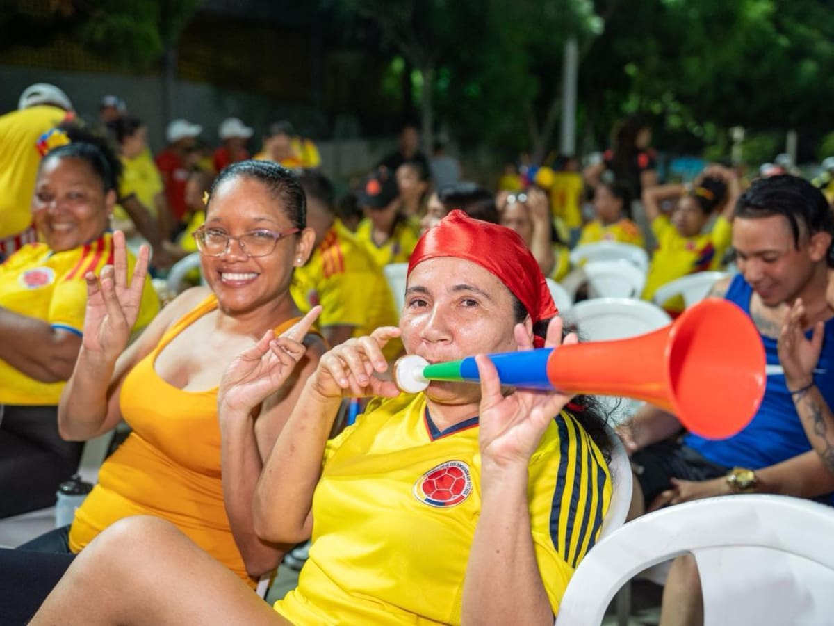 Cartageneros disfrutaron del triunfo de Colombia en el Mundial 2026 con pantallas gigantes