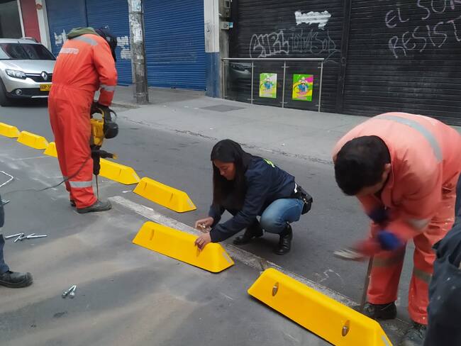 Demarcación vial en Pasto | Foto: Subsecretaría de movilidad Pasto