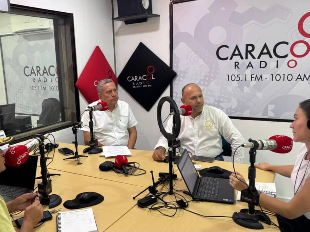 Una semana antes del atentado, Renato Solano y Edgar Rodríguez estuvieron en Caracol Radio Neiva