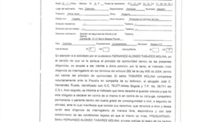 Las revelaciones de Tabares complican a Bernardo Moreno