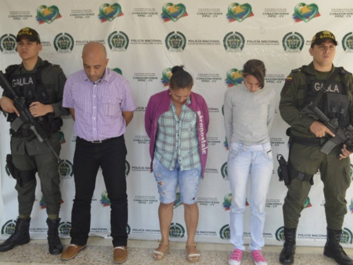 Cayeron cuatro extorsionistas en el Huila