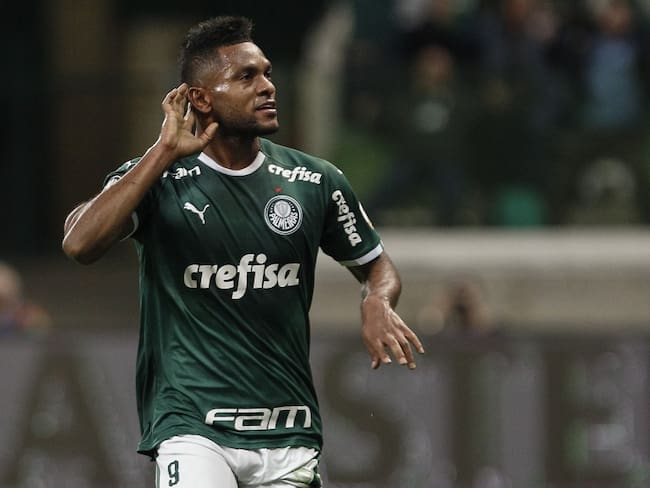 A pesar de las críticas, Miguel Borja anota gol con Palmeiras