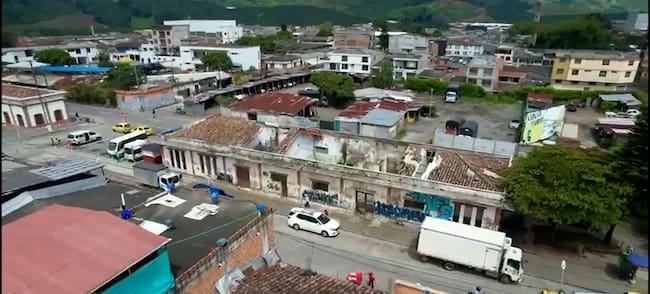 Segunda estación del ferrocarril en Chinchiná, Caldas. Foto suministrada.
