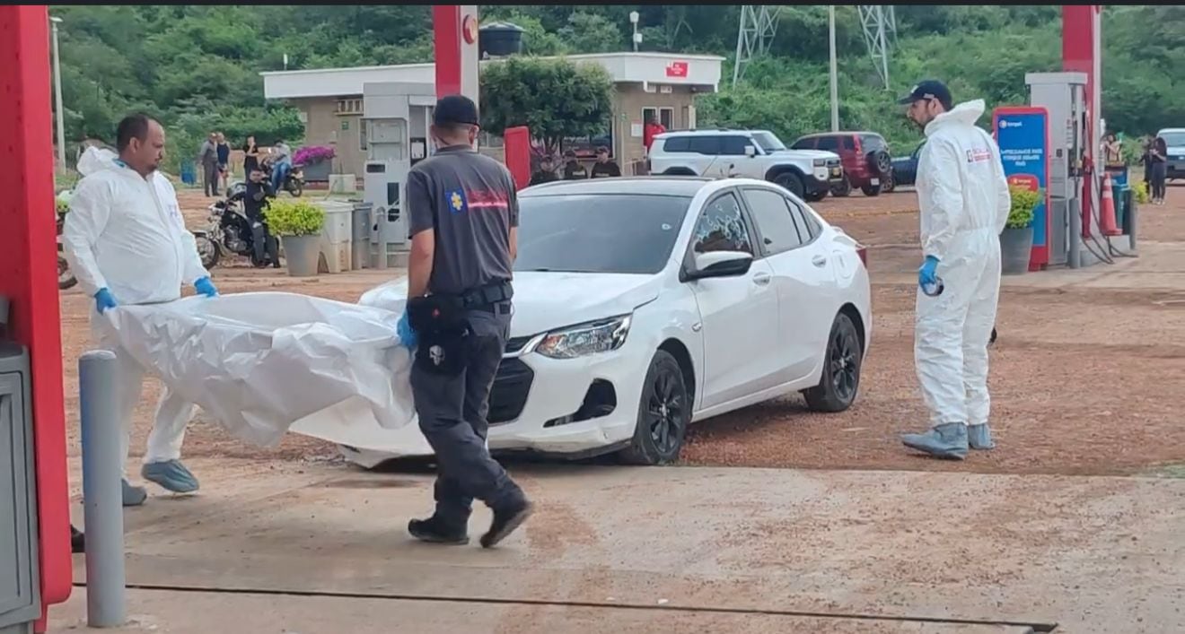 Acribillan a una pareja en estación de servicio de la vía Cúcuta-El Zulia. / Foto: Cortesía.