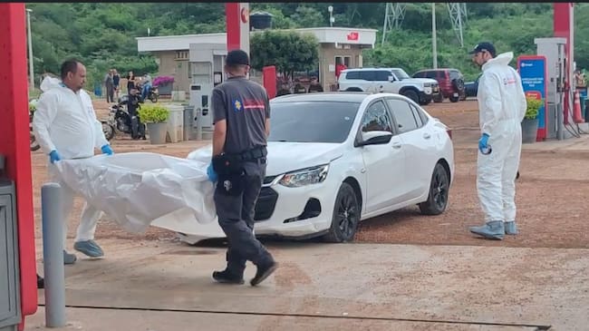 Acribillan a una pareja en estación de servicio de la vía Cúcuta-El Zulia. / Foto: Cortesía.