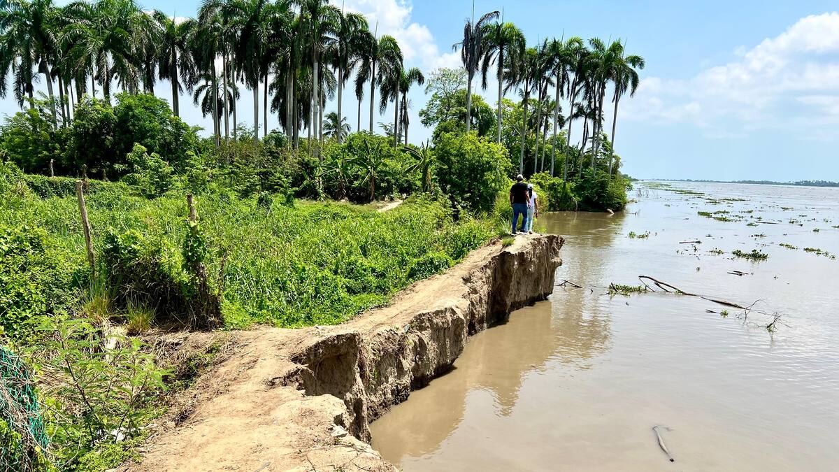Alerta naranja por riesgo de inundación del río Magdalena en zona rural de Malambo