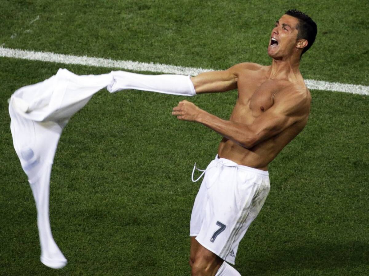 Cristiano celebra el título de la Liga de Campeones