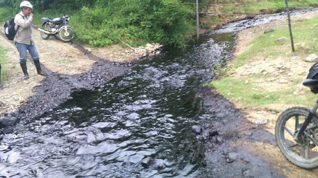 Atentado al oleoducto Caño Limón Coveñas en la región del Catatumbo.
