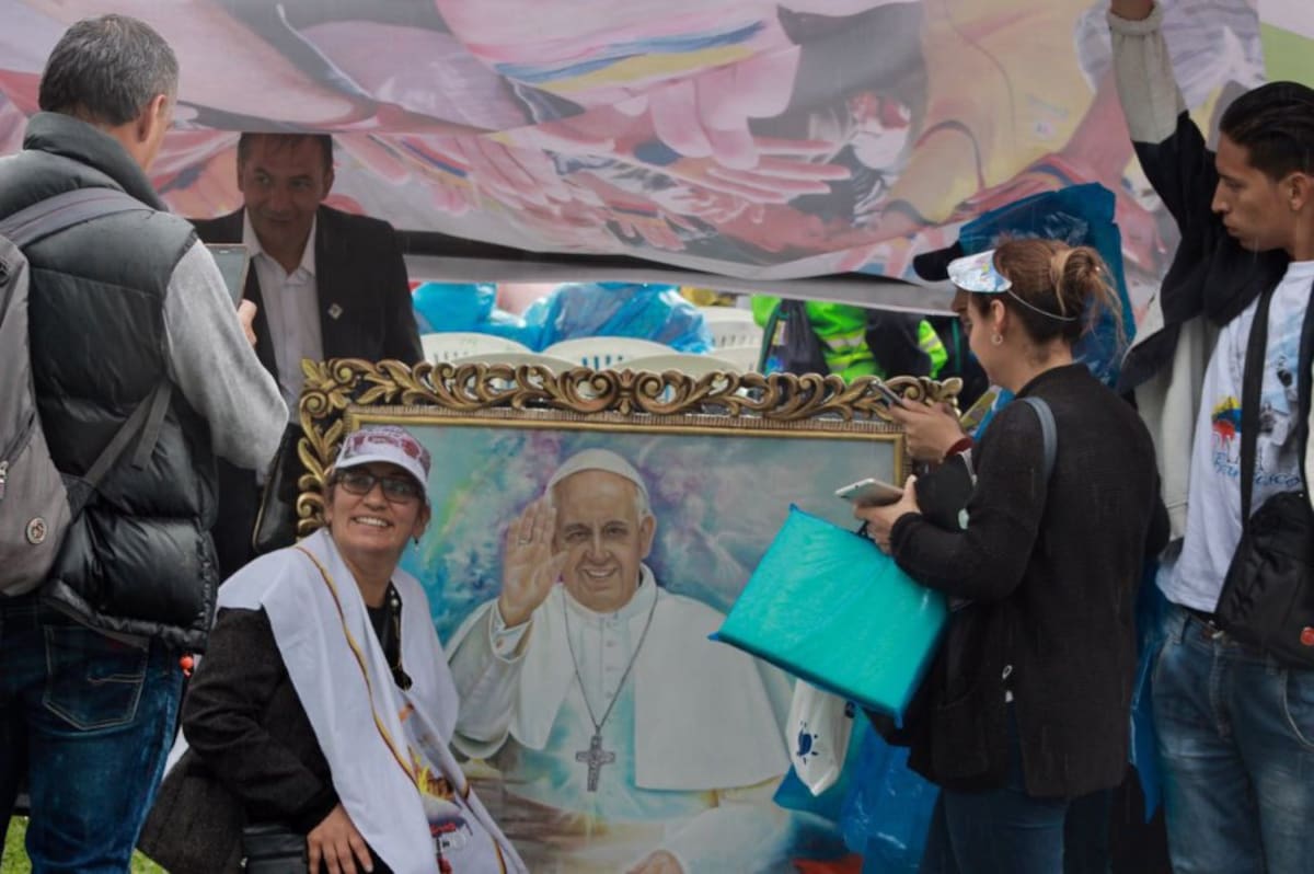 Cuadros con la imagen del papa Francisco 