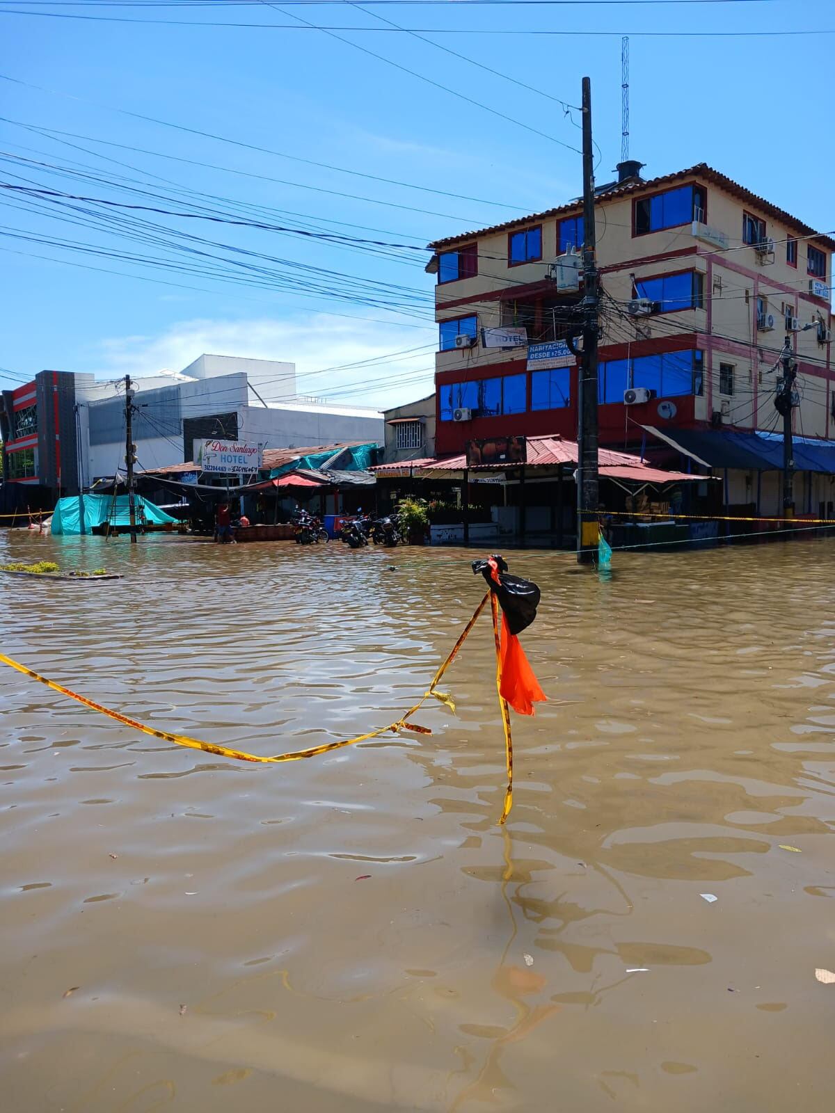 El comercio ha sufrido las mayores afectaciones por la gravedad de las inundaciones en El Bagre, Antioquia. Foto: Alcaldía de El Bagre.