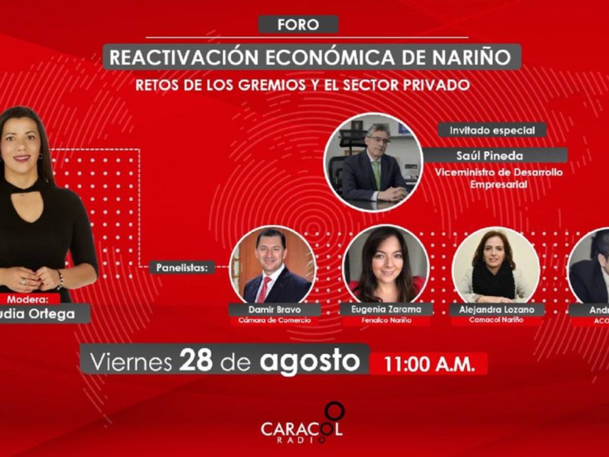 Foro de reactivación económica en Pasto