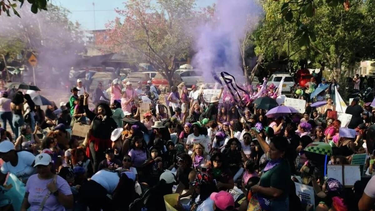Día Internacional de la Mujer: así se vivió la marcha en Barranquilla
