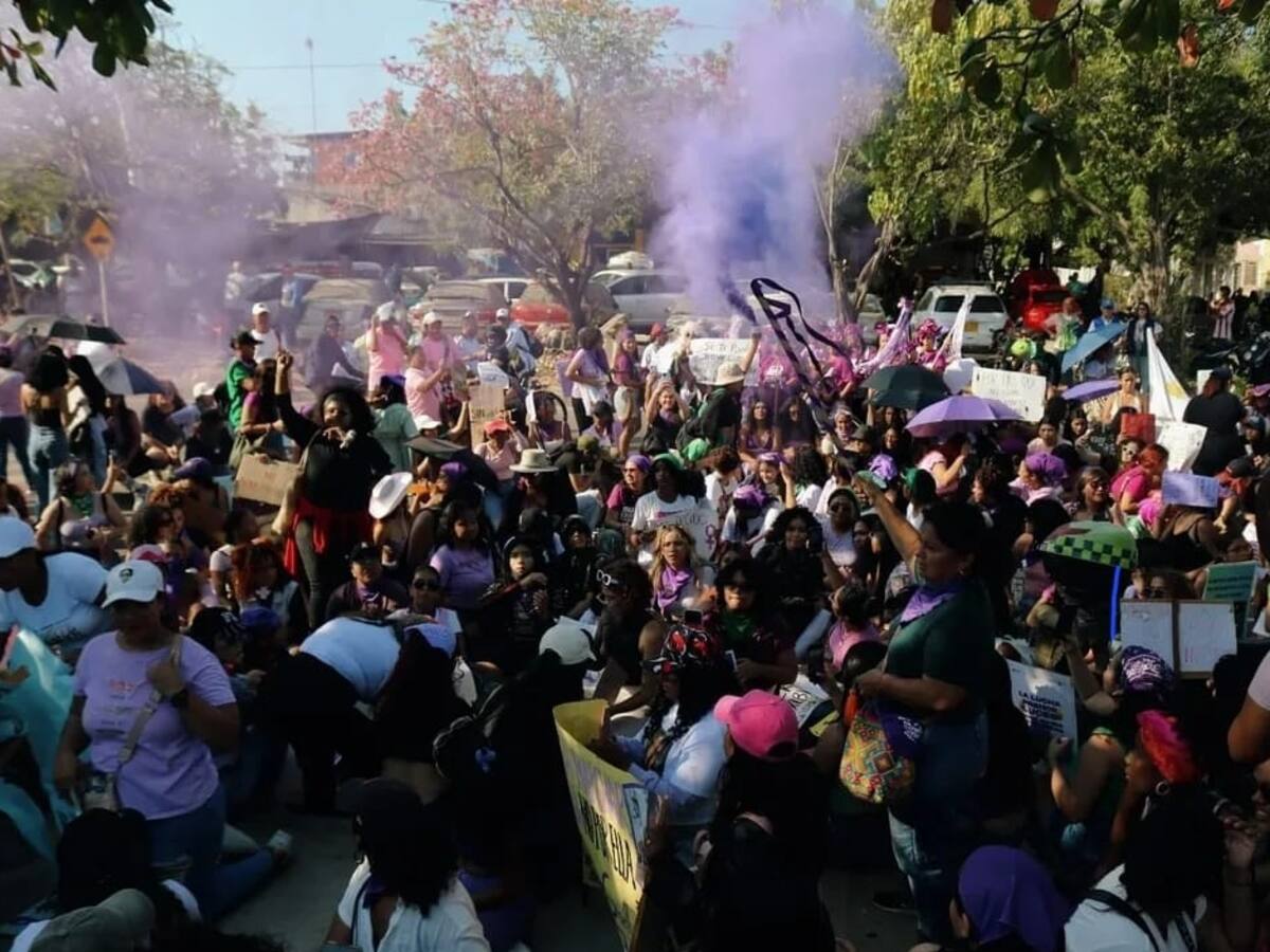 Día Internacional de la Mujer: así se vivió la marcha en Barranquilla