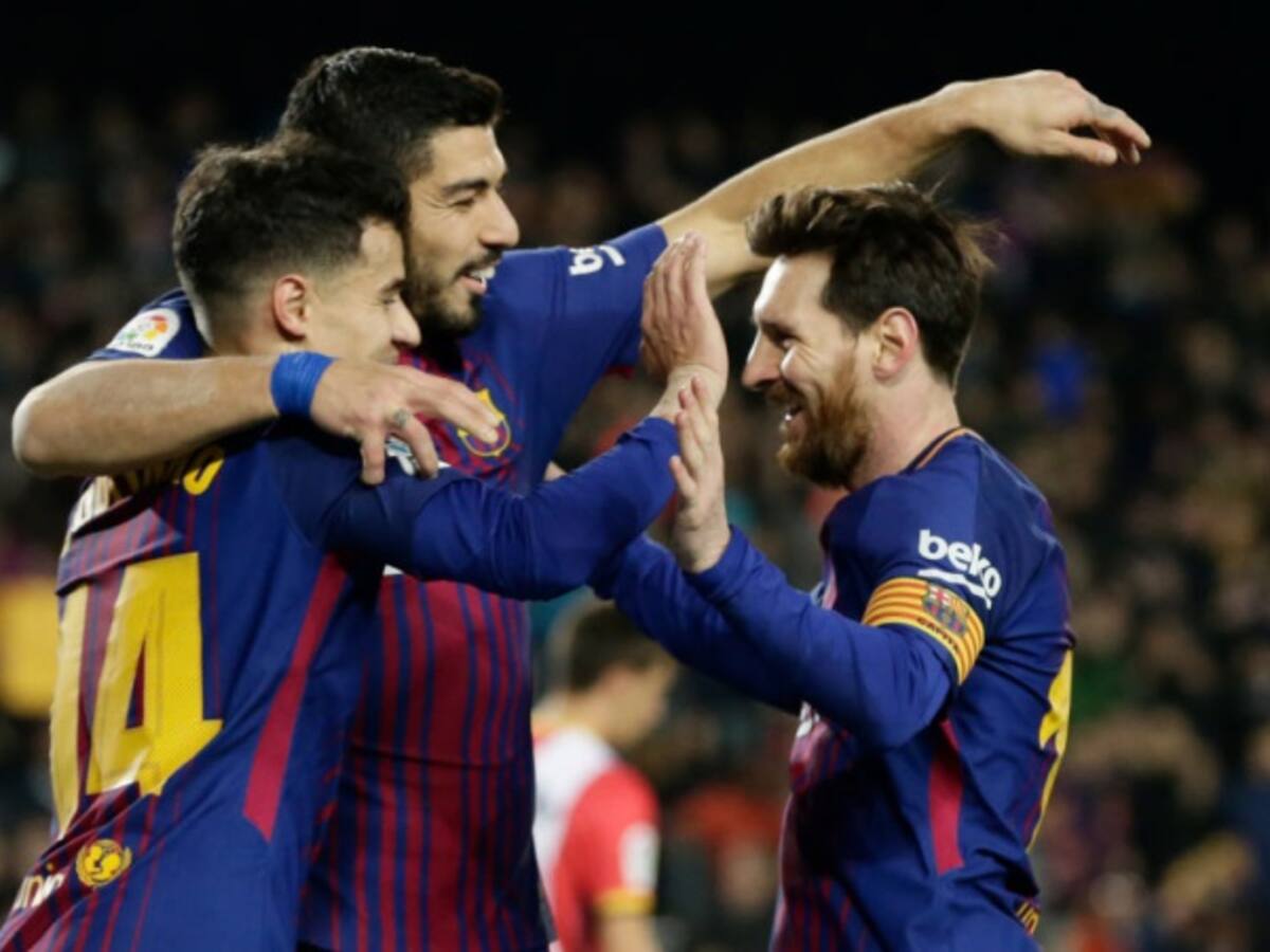 Sin Yerry Mina, Barcelona goleó 6-1 al Girona