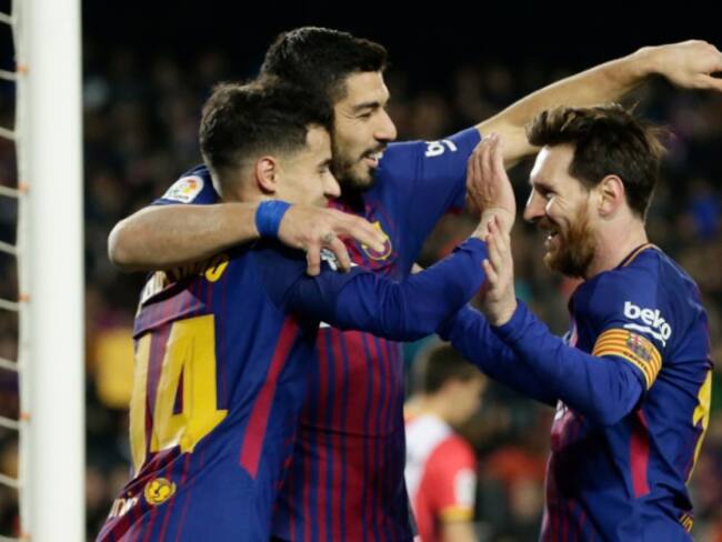 Sin Yerry Mina, Barcelona goleó 6-1 al Girona
