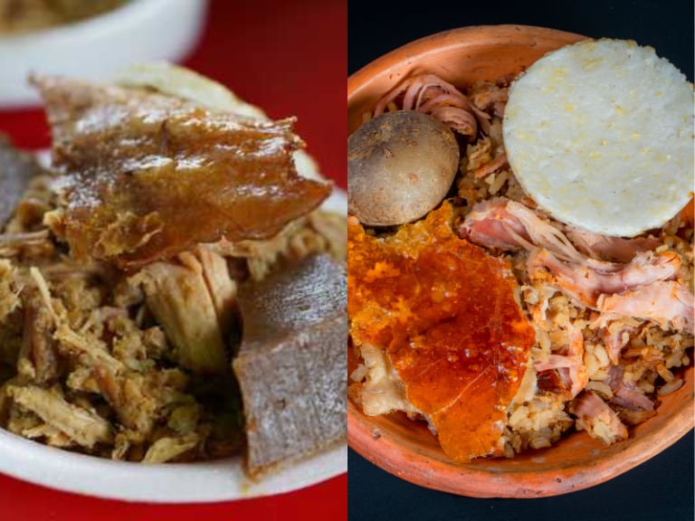 Lechona tolimense y lechona huilense. (Gobernación de Tolima, Getty Images)