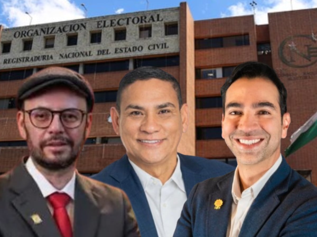 Mauricio Toro, representante Alianza Verde,  Gabriel Becerra, del Pacto Histórico y Didier Lobo, senador.