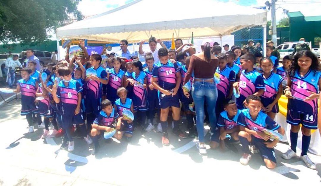 Actividad de Ministerio de Deporte y Fenoco en Guamachito, Zona Bananera