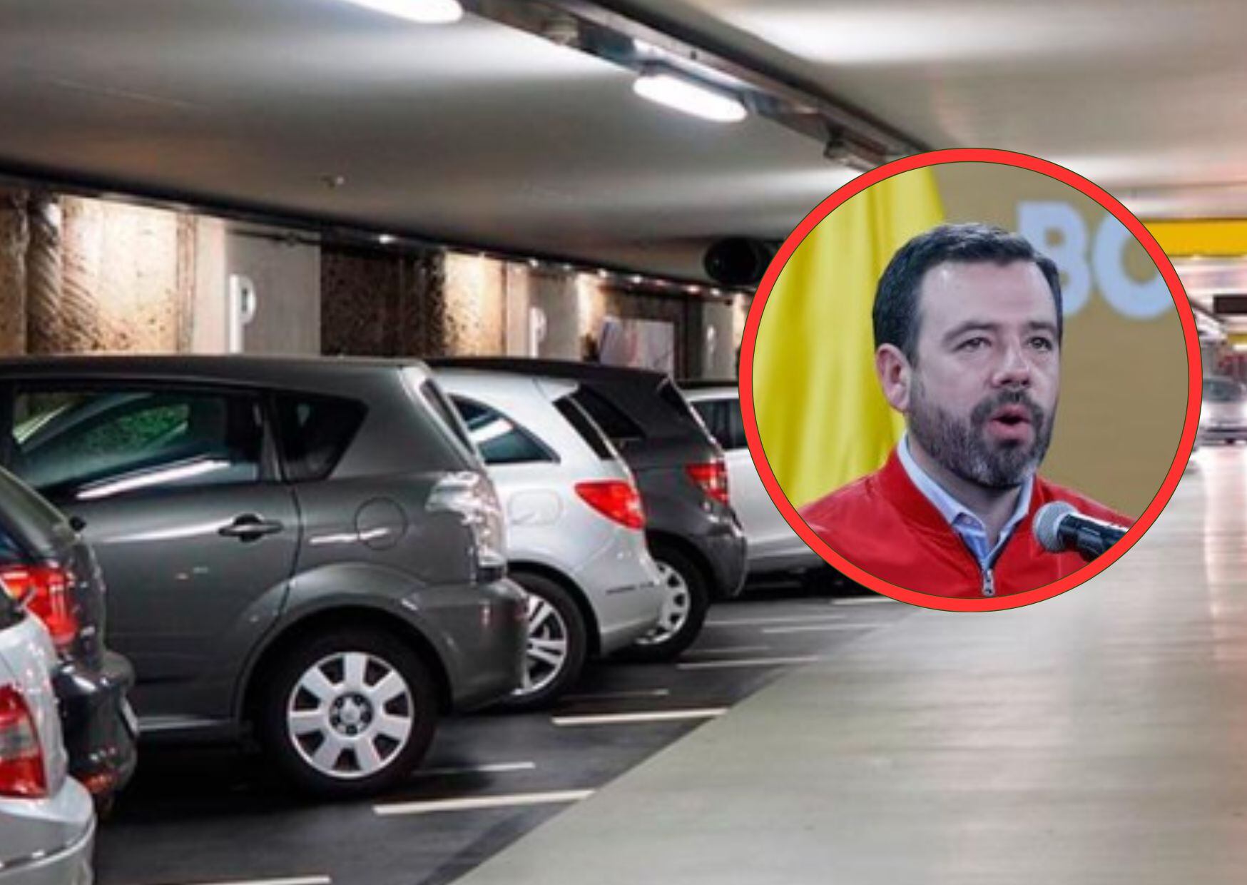 Alcalde Carlos Fernando Galán y parqueaderos. Caracol Radio.