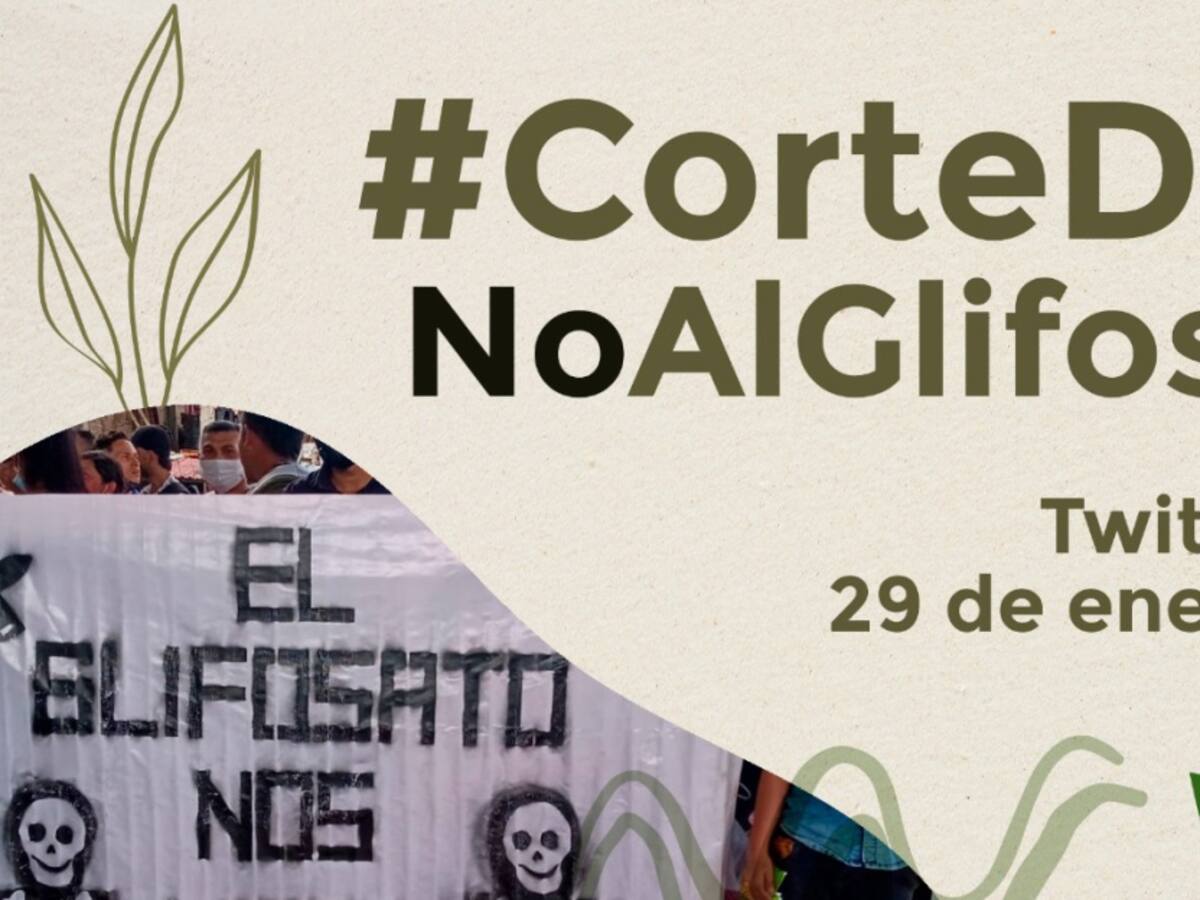 Twitteraton en rechazo al uso del glifosato