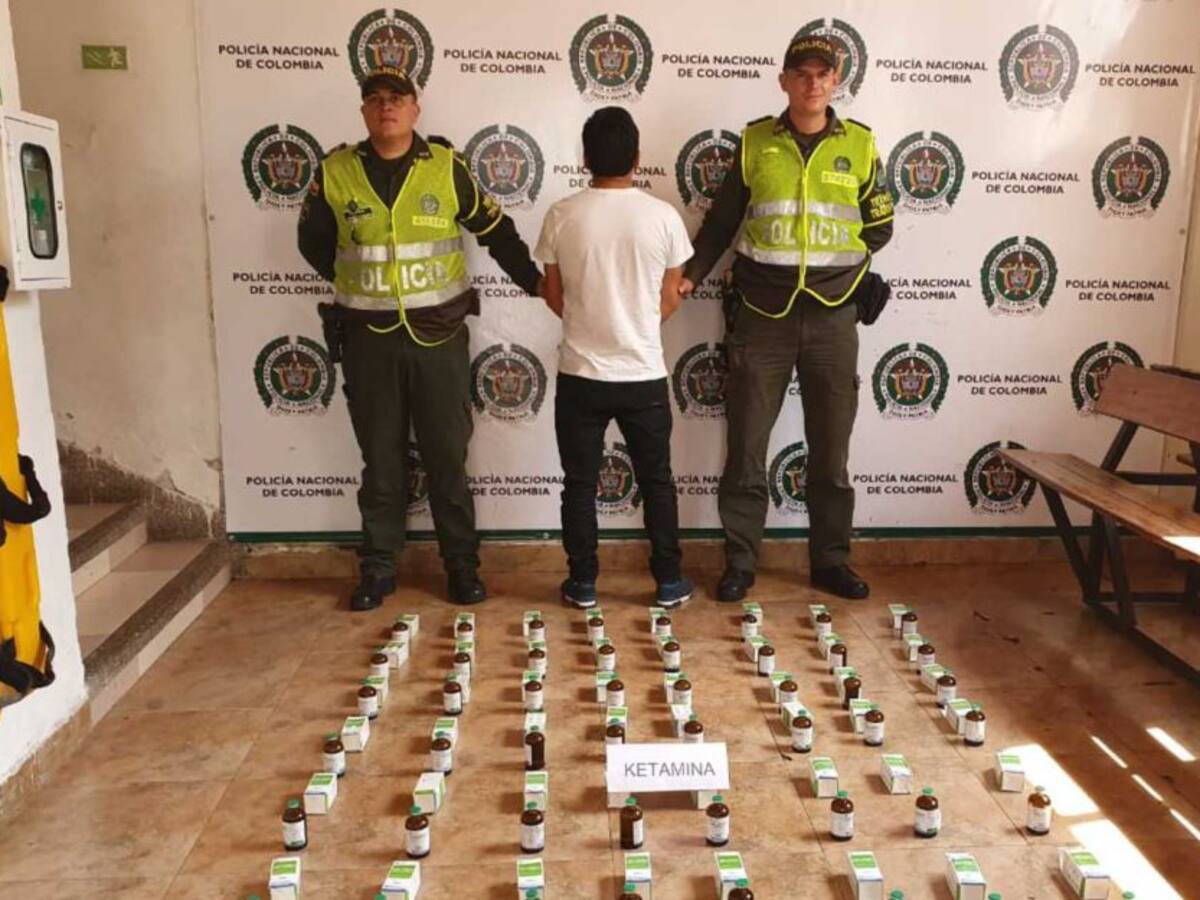 Incautaron en Risaralda 60 frascos de ketamina